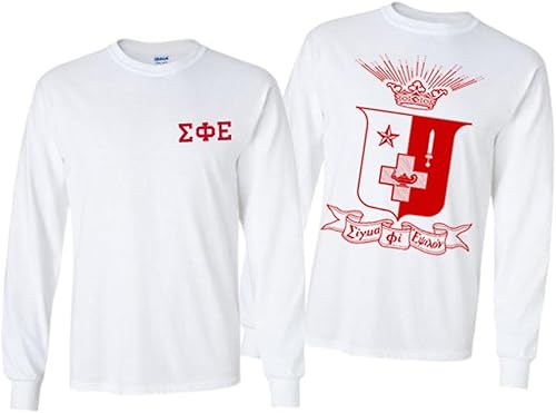 Vista 2 de Sigma Phi Epsilon SigEp World Famous Crest Long Sleeve T-Shirt
