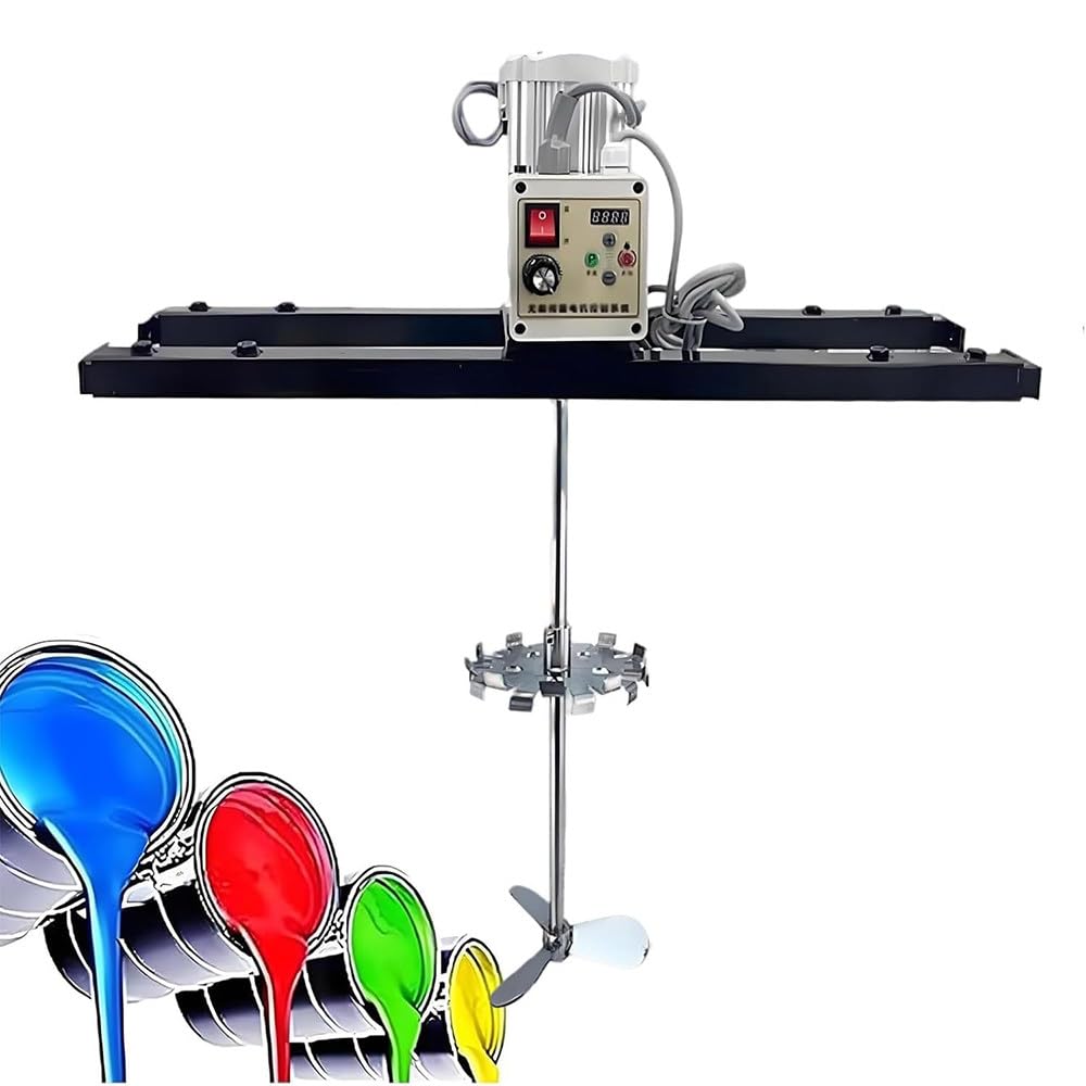 HajMyrdonyx 1 Ton/1000L Stirring Capacity Paint Stirrer, 32NM High Torque Paint Mixing Equipment, 2100W Servo Motor Support Hanger,for Viscous Liquid,Ink,Dye,Mixing Applications D