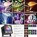 OIEZISRO Disco Ball Party Lights Disco Light Sunset Lamp Projector with RGB+UV+White+YGB Sound Activated LED DJ Strobe Stage Light for Home Parties Living Room/Christmas/Halloween/Birthday/Wall/Décor