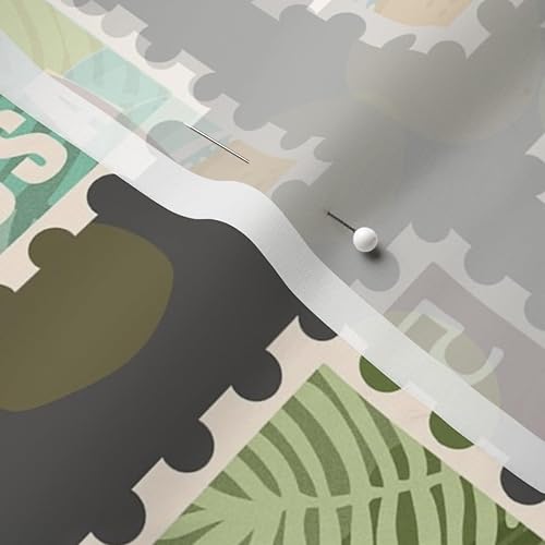 Miniatura 7 de Spoonflower Tela  Colección Surfing World de escala media retro de verano con ondas de playa impresas en tela de gasa, ropa de costura, vestidos de