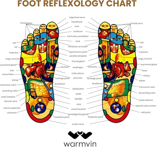 Acupressure Socks Reflexology Foot Massage for Women Men Acupuncture Socks with Pressure Point, Gifts for Busy Mom Elders Massaging Convenient and Efficient Size 17-18