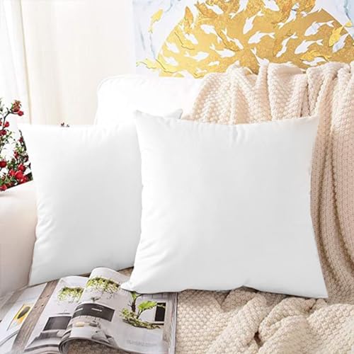 image for Fixwal Throw Pillow Inserts Set of 2-26 x 26 Inches Bed and Couch Pill