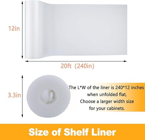 Miniatura 7 de Revestimiento de estante de cocina, revestimiento de gabinete no adhesivo, impermeable, antideslizante, material EVA grueso para estantes, armarios,