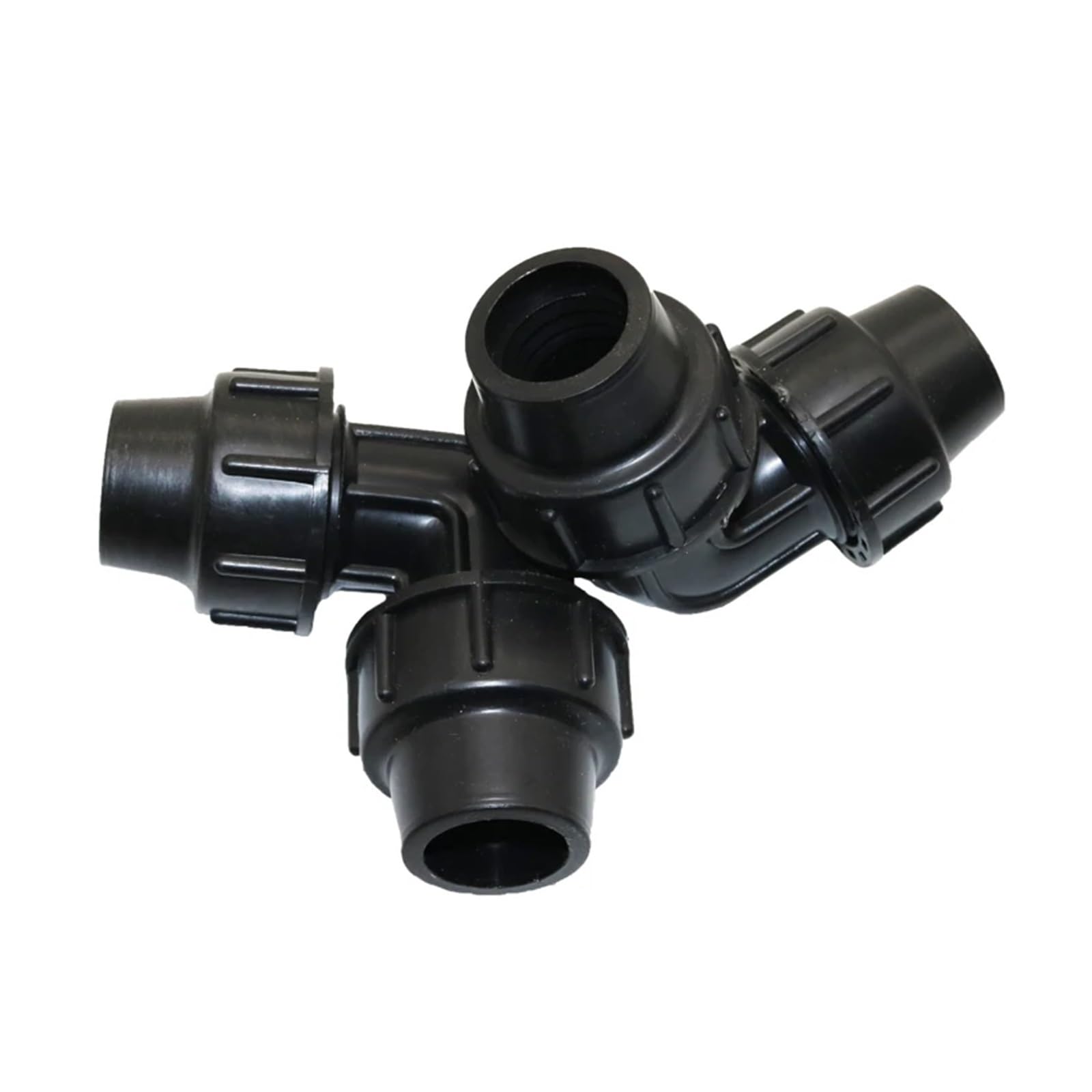 calidad 1/2 ", 3/4", 90 grados, tuerca de bloqueo de junta de tubería, conectores de curva de manguera, accesorios de riego por goteo for agricultura, accesorios de jardín, 10 Uds. durable(DN25mm)