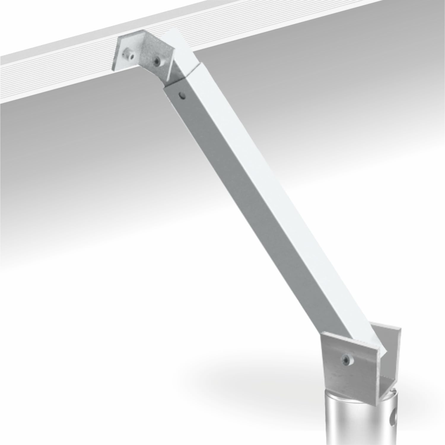 NEU! MAXERIO 60 cm 4er PV-Set Schraubfundamente inkl. PV-Winkel; Ø 60 x 2; M12 (MIT Halterungen)