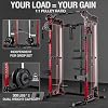Mikolo Power Cage, 2000LB Power Rack with Independent Dual Pulley System, Multi-Function Home Gym Workout Machine for Cable Crossover