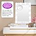 B Beauty Planet 5Inch, 20X Magnifying Mirror with Three Suction Cups, Use for Makeup Application, Tweezing, and Blackhead/Blemish Removal.