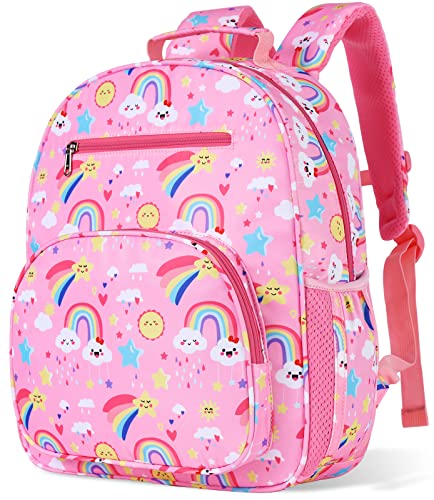 Joyleme Backpack For Girls Kids, Cute Kids Rainbow Clouds School Backpack Casual Daypack, Waterproof Preschool Kindergarten Elementary Large Capacity Schoolbag For Girls（12L） #TOP29