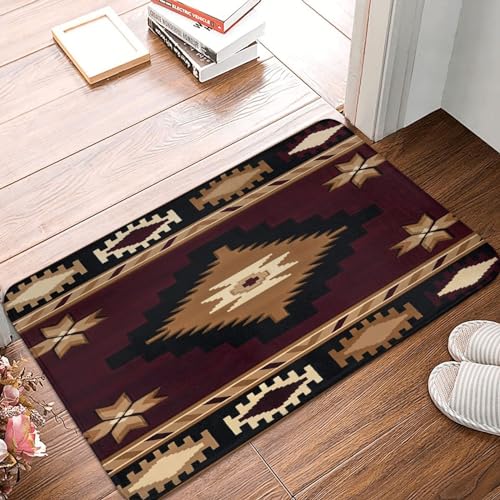 Alfombra Exterior Retrona Étnica Azteca