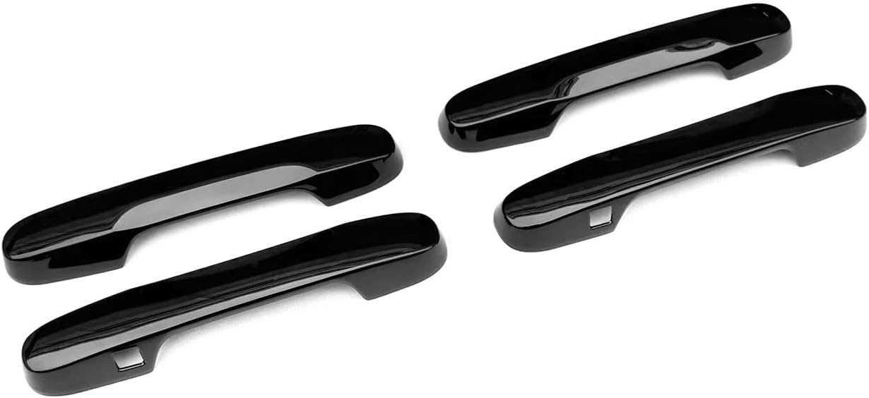 Exterior Door Handle Covers Compatible with Honda New Pilot 2023 2024 2025 2026 Outdoor Handle Trim Exterior Car Accessories ABS 4PC(Glossy Black Style)