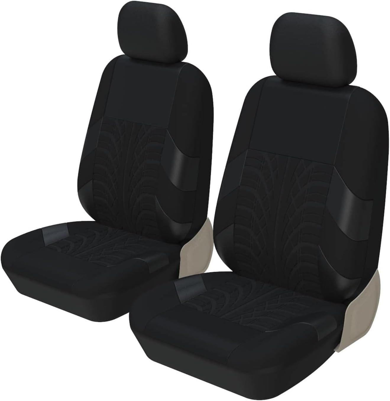 9pcs Car Seat Covers for Jeep Compass 2.Gen MP 2017 2018 2019 2020 2021 2022 2023 2024 2025, Cloth Car Seat Cushion Full Set Breathable Washable Front Rear Protectors Accessories,Black
