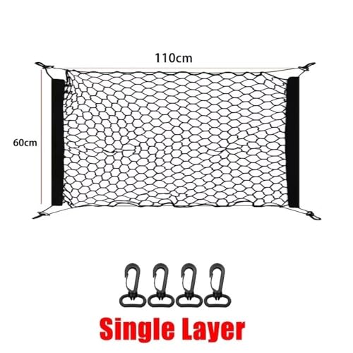 Filet de rangement pour coffre Chery iCar 2003 en nylon résistant - 2