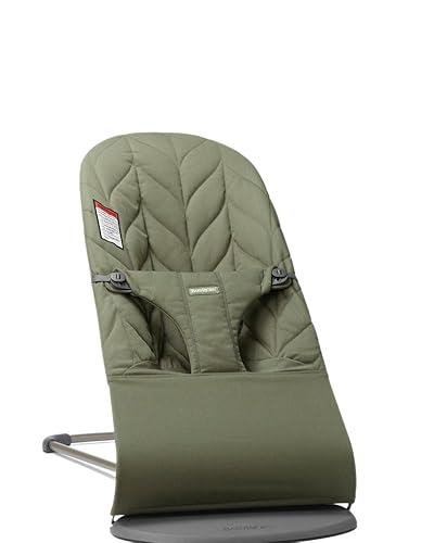 Amazon.com : BabyBjörn Bouncer Bliss, Dark Green, Woven, Petal