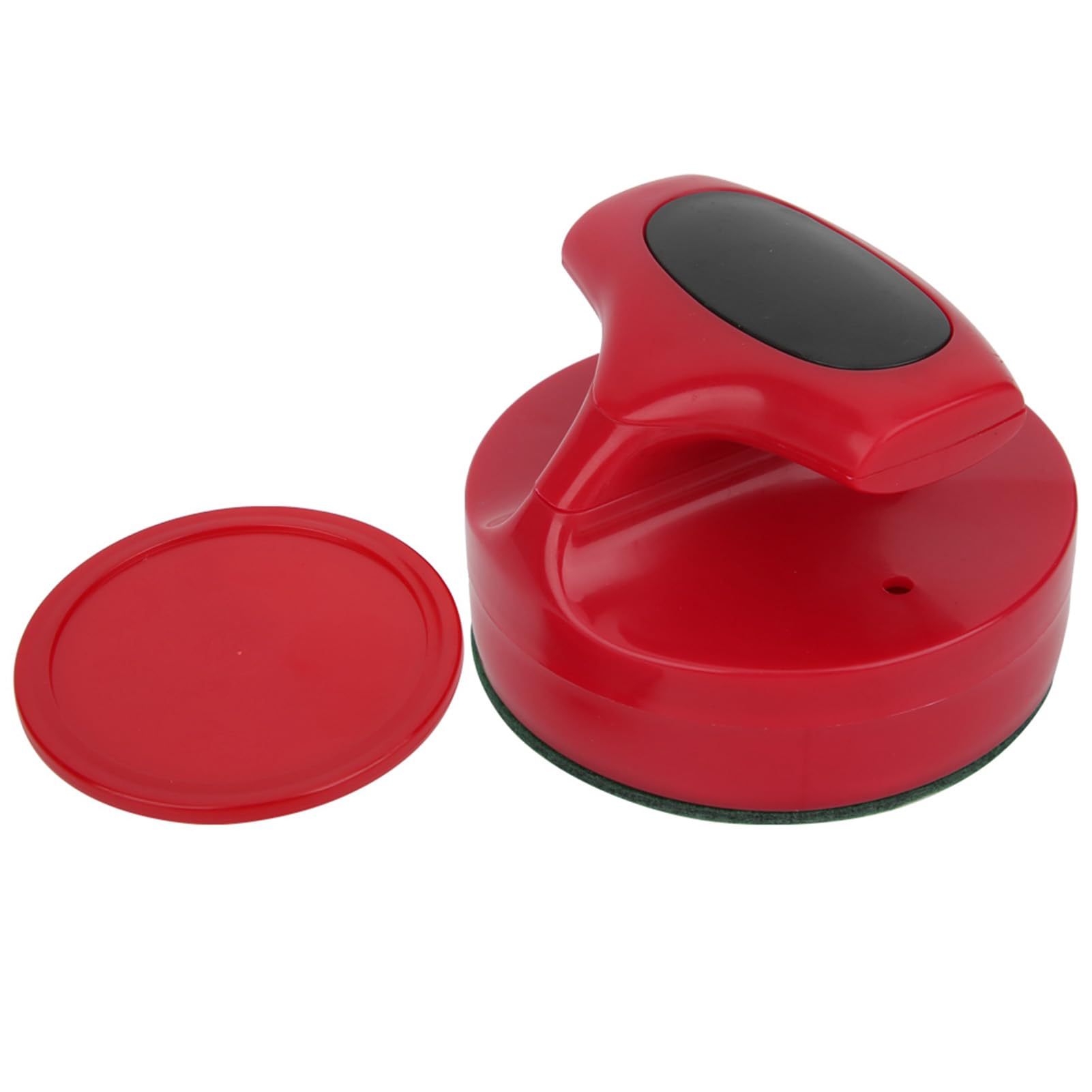 Bnineteenteam Air Hockey Remplacement, Rouge 94MM Air Hockey Slider Pusher Set Grande Taille Air Hockey Table Jeu Remplacement Échelle Accessoires avec 4 Palets