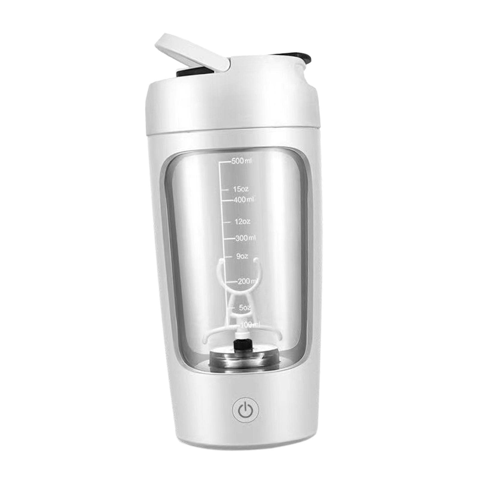 Gralara 650 ML Agitatore Elettrico Bottiglia Miscelazione Automatica Tazza di caffè USB Ricaricabile Miscelatore Portatile Tazza Mescolando Proteine Shaker Bo, Bianco