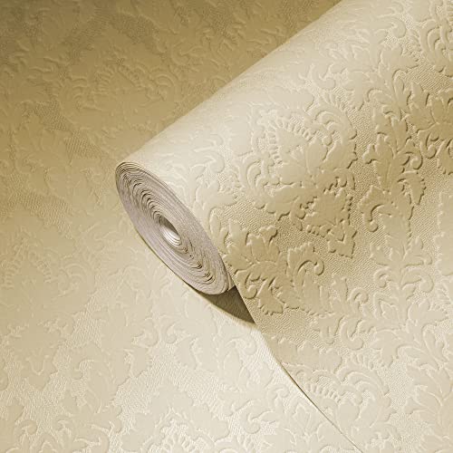 Architects Paper 335821 33582-1 - Carta Da Parati In Tessuto Non Tessuto, Stile Barocco, 10,05 M X 0,52 M, Colore: Beige - 2