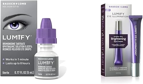 Miniatura 3 de LUMIFY - Gotas para los ojos para aliviar el enrojecimiento, iluminador de ojos con agua de limpieza y desmaquillante (0.17 fl oz)