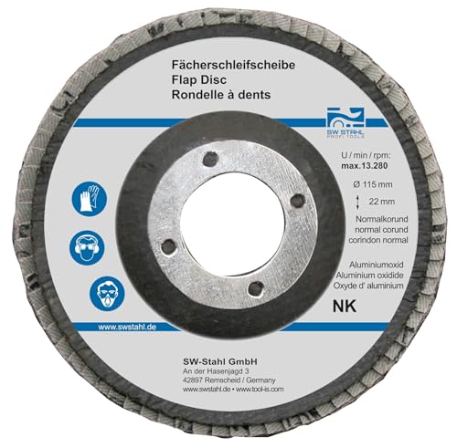 Disques à lamelles SW STAHL 115 mm NK80 pour éliminer la rouille et ébavurer le métal