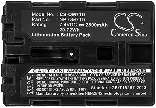 Cameron Sino Battery for Sony CCD-TRV108, DCR-TRV950, DCR-TRV950E, DSR-PDX10, HDR-HC1, HVL-IRM, HVL-ML20M (Underwater Video Li, HVR-A1, HVR-A1J, Video Walkman GV-D1000 2800mAh