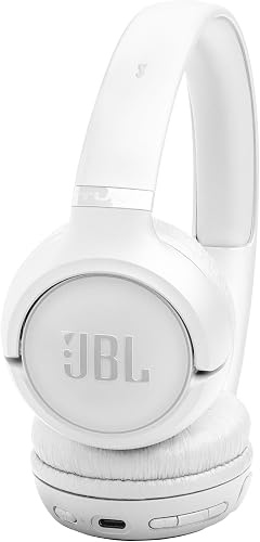 JBL Tune 530 BT Wireless On-Ear Headphones with JBL Pure Bass Sound, Bluetooth 6.0, Foldable Design and 76-Hour Battery Life, Google Fast Pair/Microsoft Swift Pair, White - 2