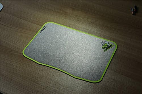 Rantopad New GTR Large Gaming Mouse Pad Frosted Matte Non-Skid Rubber Base 13.8x9.5x0.09 in, Silver