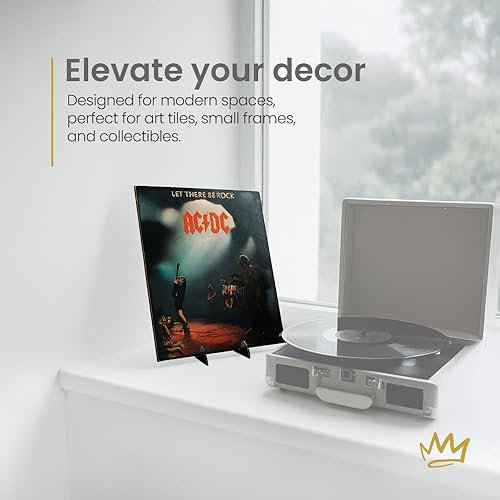 Miniatura 8 de Paquete de 6 caballetes acrílicos ajustables resistentes y duraderos hechos en Estados Unidos para mostrar placas, arte, imágenes y más sin notar,