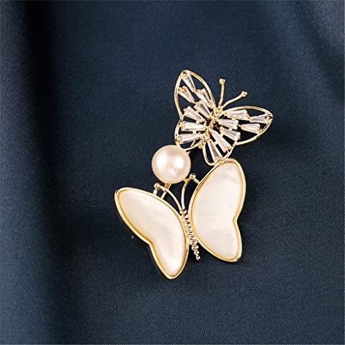 Broche perle papillon costume robe manteau vêtements accessoires dame