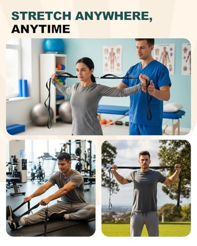 image for Trideer Stretching Strap Yoga Strap Physical Therapy for Home Workout,