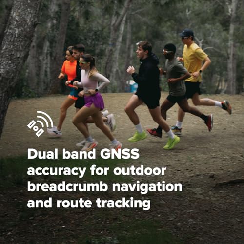 Image of SUUNTO Run Running GPS Sports Watch with Silicone Strap, 1.32 inch AMOLED Touchscreen w /Crown Button, Wrist Heart-Rate & Sleep Health Tracking, Frost Gray