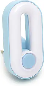 Luminárias de Tomada Noturna Bivolt – Luz Suave para Quarto Infantil e Ambientes Aconchegantes (Azul)