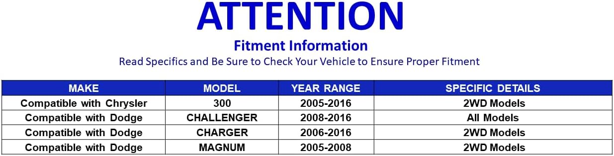 PartsW – 2 Pc Front Upper Control Arms with Ball Joints K620177 K620178 Compatible with Dodge Charger 2006–2016 RWD