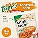 Snak Club Tajin Toasted Corn, Roasted Corn Nuggets with Chili and Lime Seasoning, Mild, Non-GMO, Gluten-Free, Kosher Snack, No Artificial Colors or Flavors, Low Cholesterol, 11 oz Resealable Bag