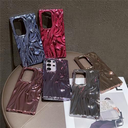 Coque Samsung S25 antichoc souple anti-glisse avec texture vague 3D - 6