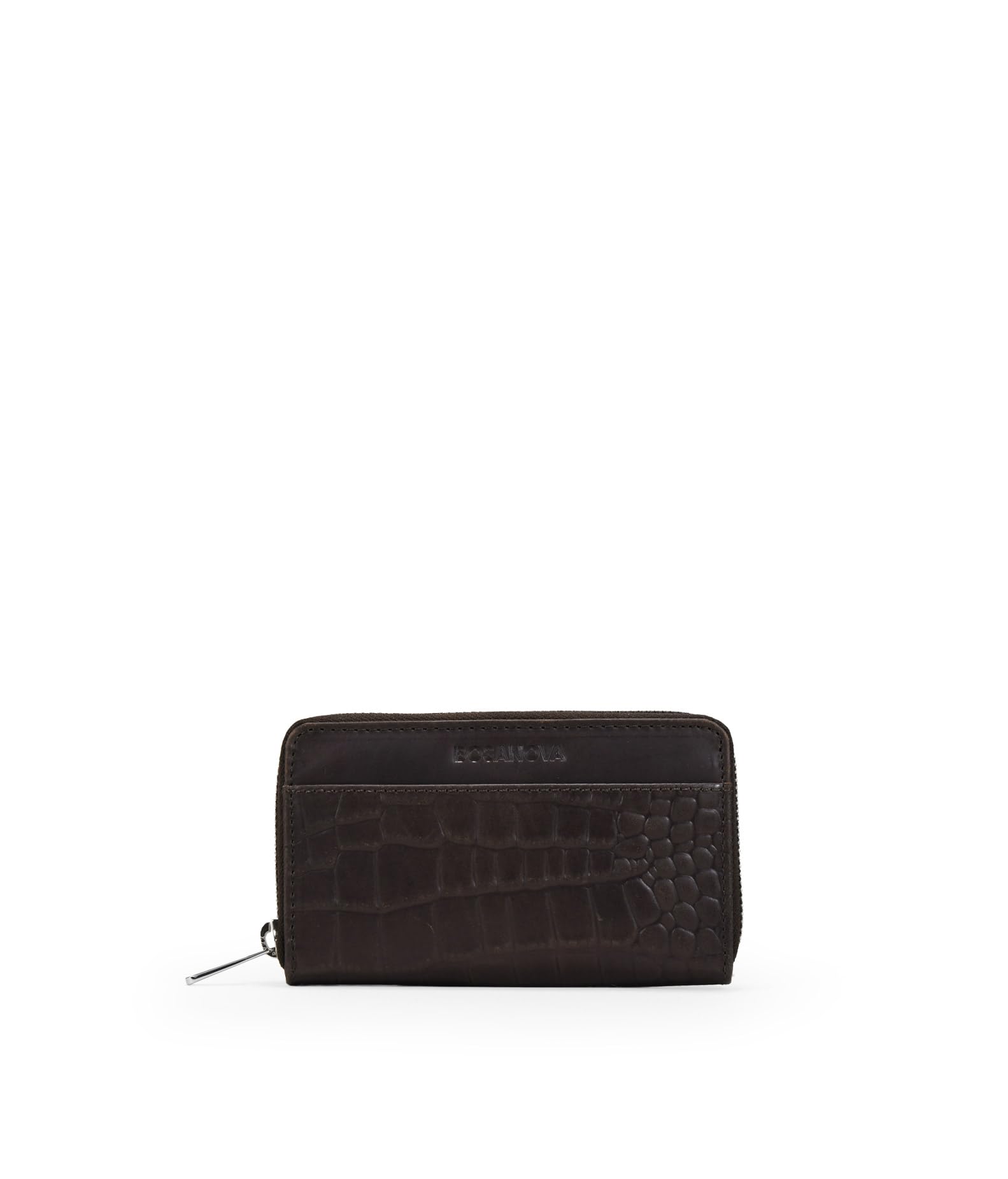 BOSANOVA Bolso de Hombro pequeño para Mujer en Piel con Pelo Estampado y Asas Finas de Colgar con Nudos Regulables. Cierre con imán. Marron U