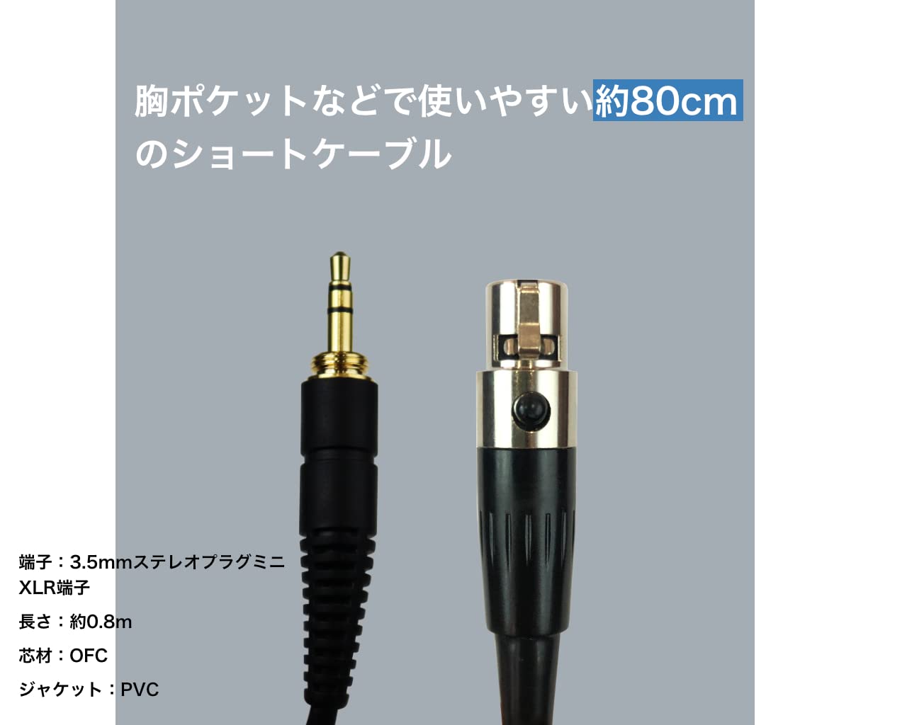 Amazon.co.jp: Dicon Audio DCD-9001 0.8m ヘッドホン用ケーブル mini