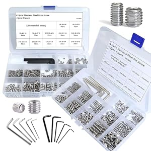 EilxMag FS1-820P Schraubenset 830 Stück Edelstahl