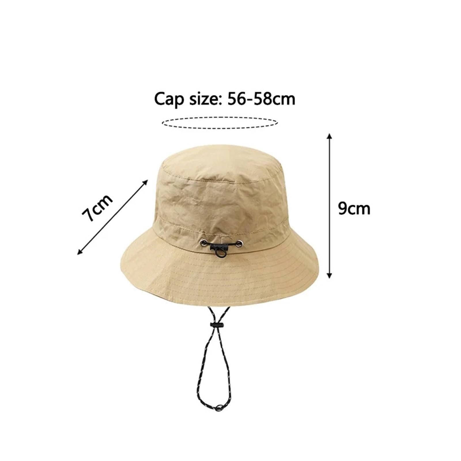 Genérico Gorros de Pescador Secado rápido, Sombreros protección for Exteriores for Hombres y Mujeres, for el Sol Plegables Impermeables for Acampar