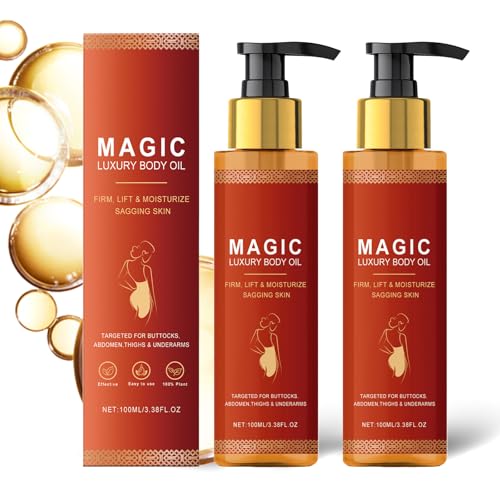 Magic Body Oil, 2Pcs Magic Aceite Corporal Reafirmante, Body Oil...