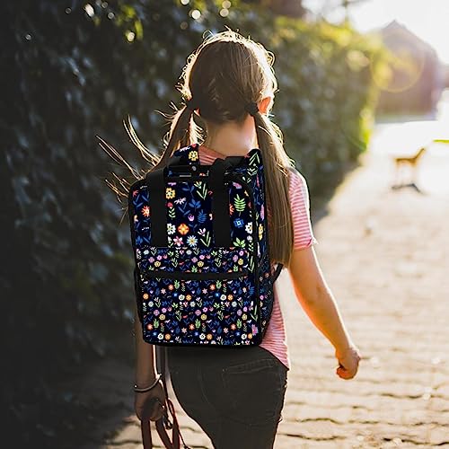 Cartable multicolore 35cm pour filles et garçons avec bretelles réglables