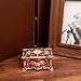 Feyarl Vintage Jewelry Trinket Box Ring Earrings Organizer Treasure Chest Case Ornate Keepsake Organizer Storage Christmas Valentine Wedding Birthday Gift for Girl Women (Red) 4.72 x 3.34 x 2.24inch
