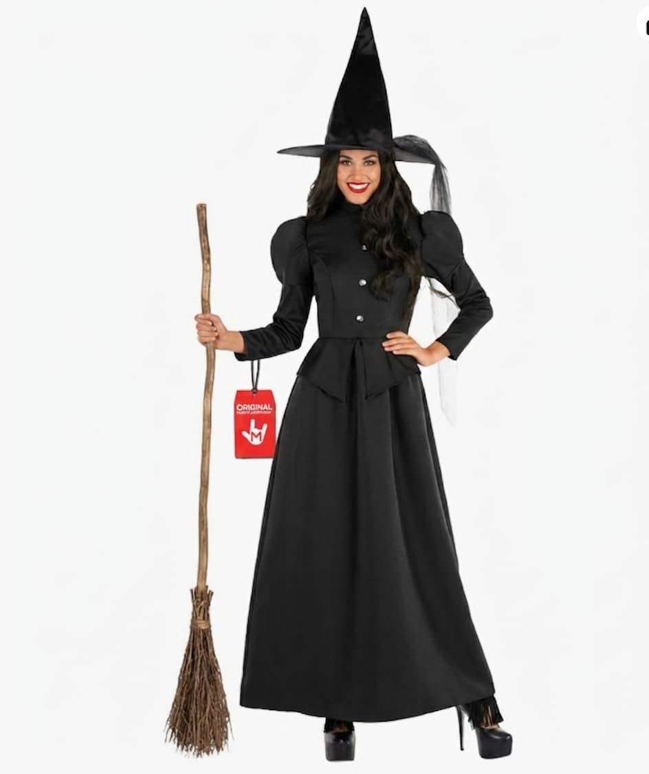 Morph Disfraz Bruja Mujer, Disfraces Halloween Brujas, Traje de Bruja Malvada, Disfraz Halloween para Mujer