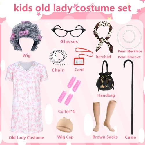 Disfraz de Abuela para Niñas 3-4 Años miniatura 2