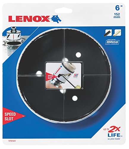 Lenox Tools - 1772121 LENOX Tools Bi-Metal Speed Slot Hole Saw with T3 Technology, 6