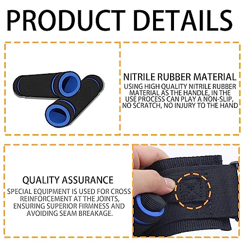 Kkaffe Gait Belt With Handles, Transfer Belt For Elderly, Patient Gait Belts, Transfer Belt Assist, Gait Belts For Seniors, Upgraded Using Rubber Handles (Dblue) #TOP4