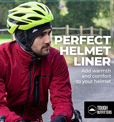 Helmet Liner Skull Cap Beanie - Ultimate Thermal Retention And Performance Moisture Wicking. Perfect For Running, Cycling, Skiing & Winter Sports. Fits Under Helmets (Hl With Ear Covers) Black #TOP2