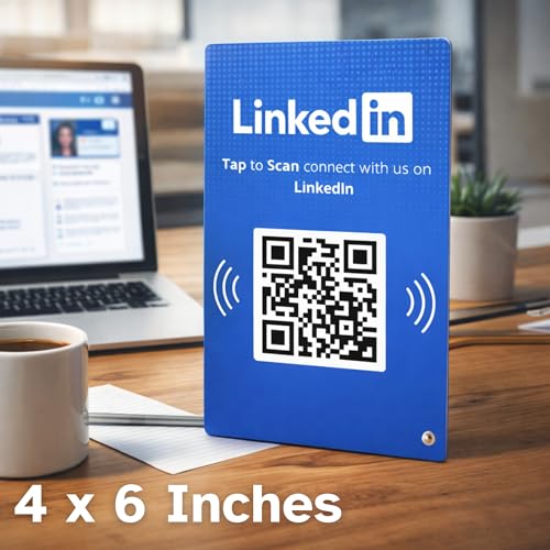 LinkedIn Standee, 4x6 Inch Acrylic Desk Display by tinydabba - 5
