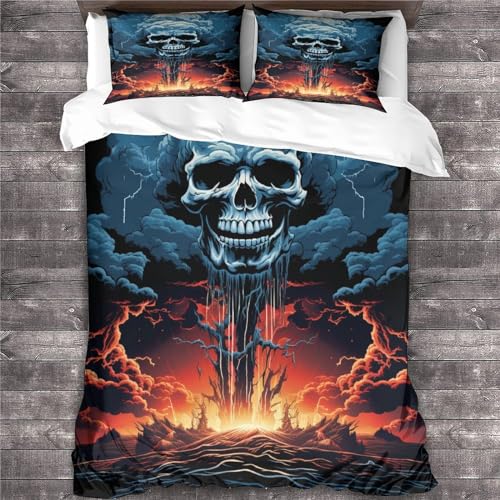 Ensemble de literie crâne 3D King pour transformer votre chambre - 3