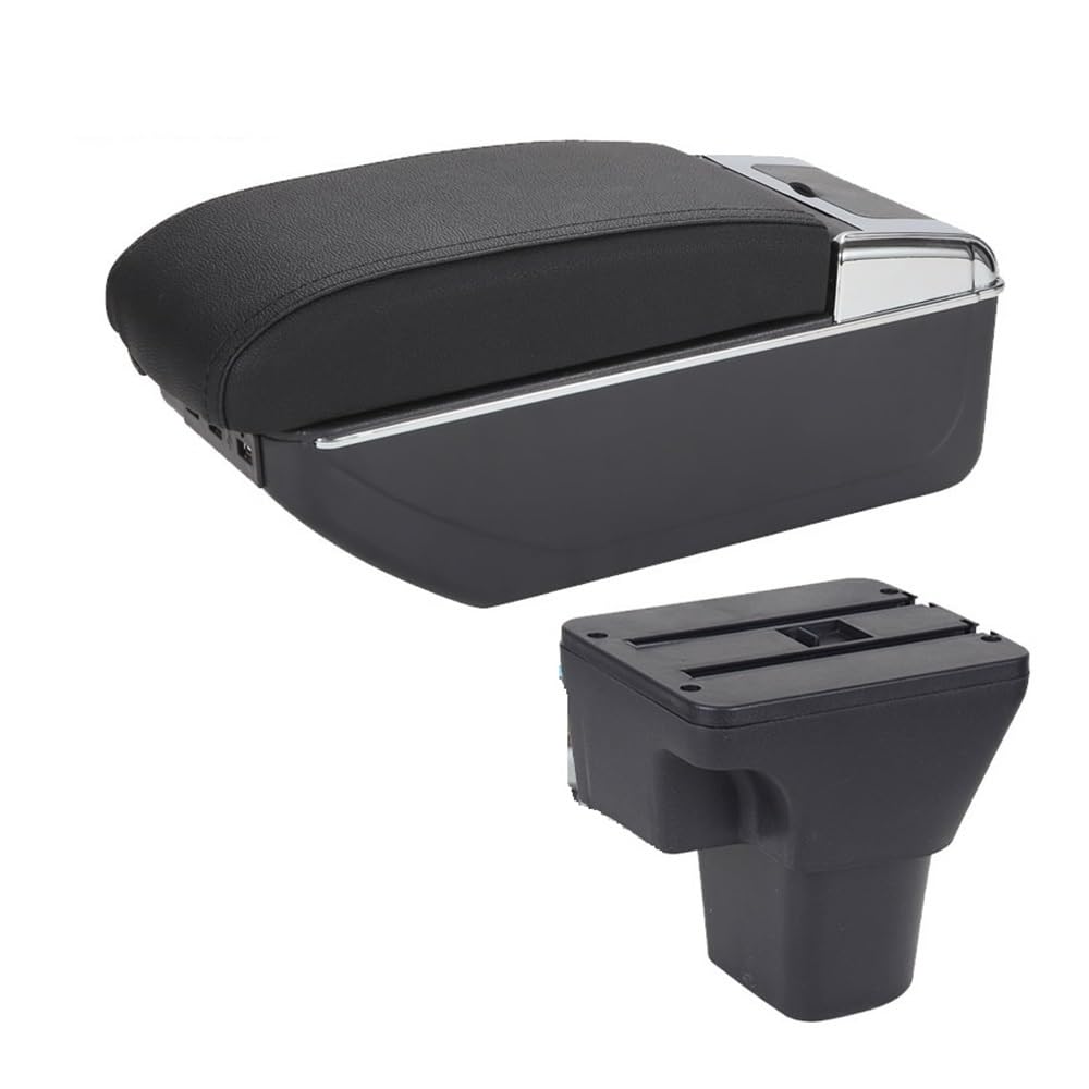 Aierdeyp B2 Black Line 7Usb Car Armrest Box For Hyundai For Accent Verna