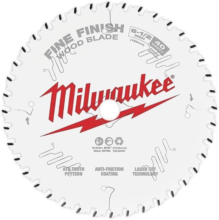 MILWAUKEE ELECTRIC TOOLS 6-1/2" 40T FINE FINISH BLD