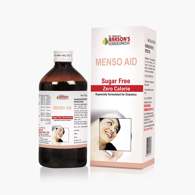 Dr. Bakshi's BAKSON'S HOMOEOPATHY Menso Aid Syrup, Sugar Free-450ml-picture-27